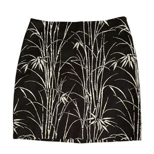 Talbots Black and White Slit Pencil Skirt Women's Size 10P